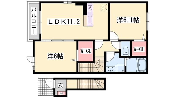 アルベールの物件間取画像